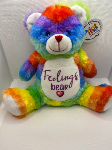 Rainbow feelings bear