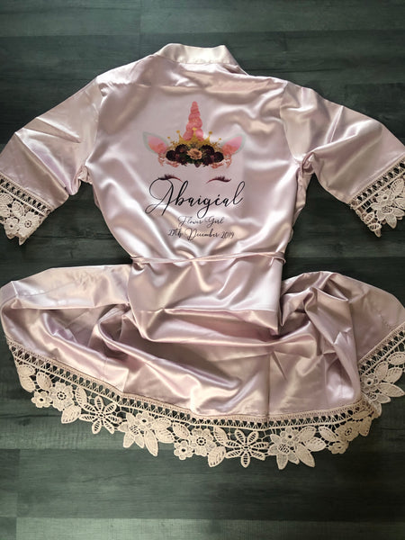 Unicorn lace robe