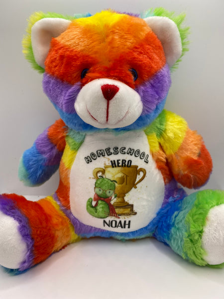 Homeschooling rainbow bear
