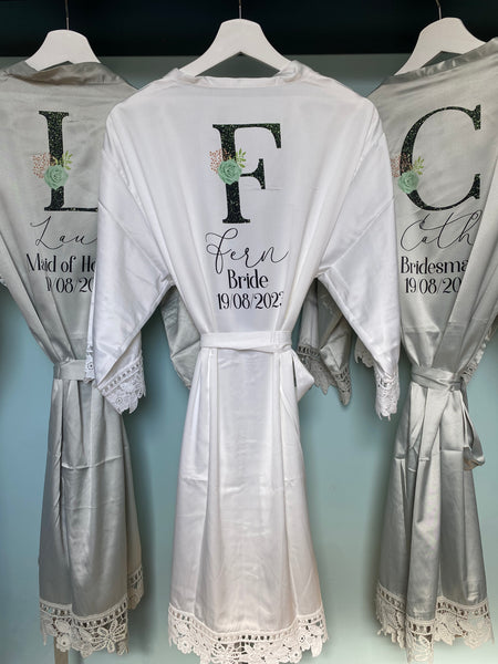 Personalised wedding robe