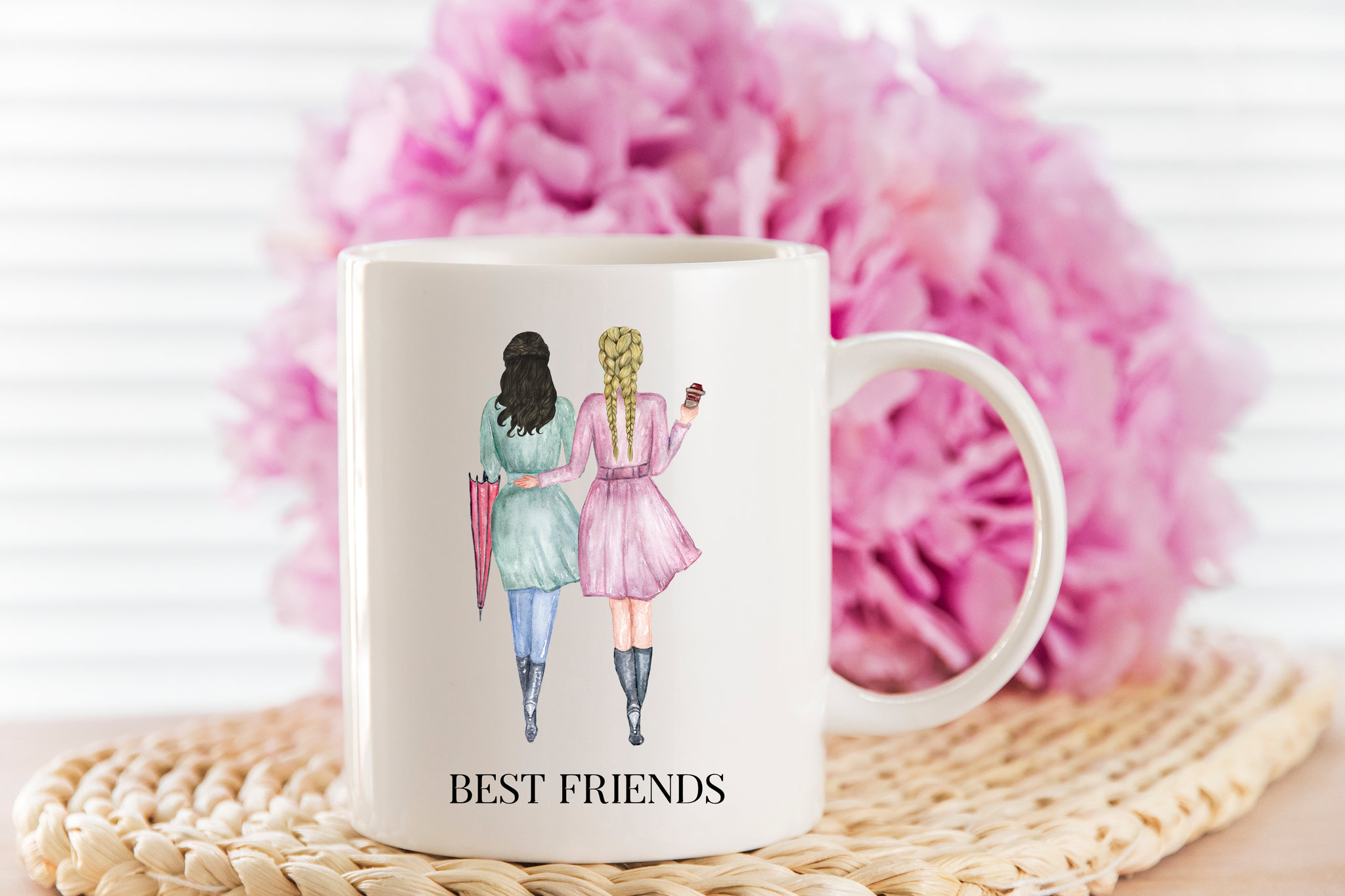 character mug - best friends - coats